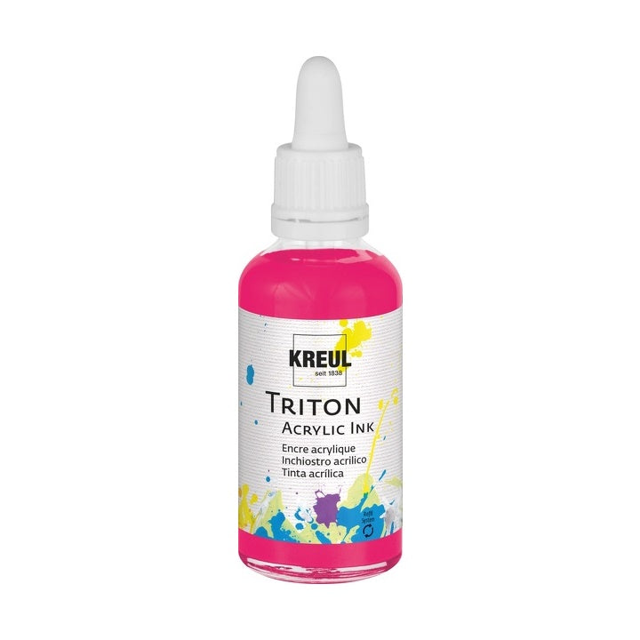 Акрилно мастило Triton 40 ml - KREUL – Fluorescent розова