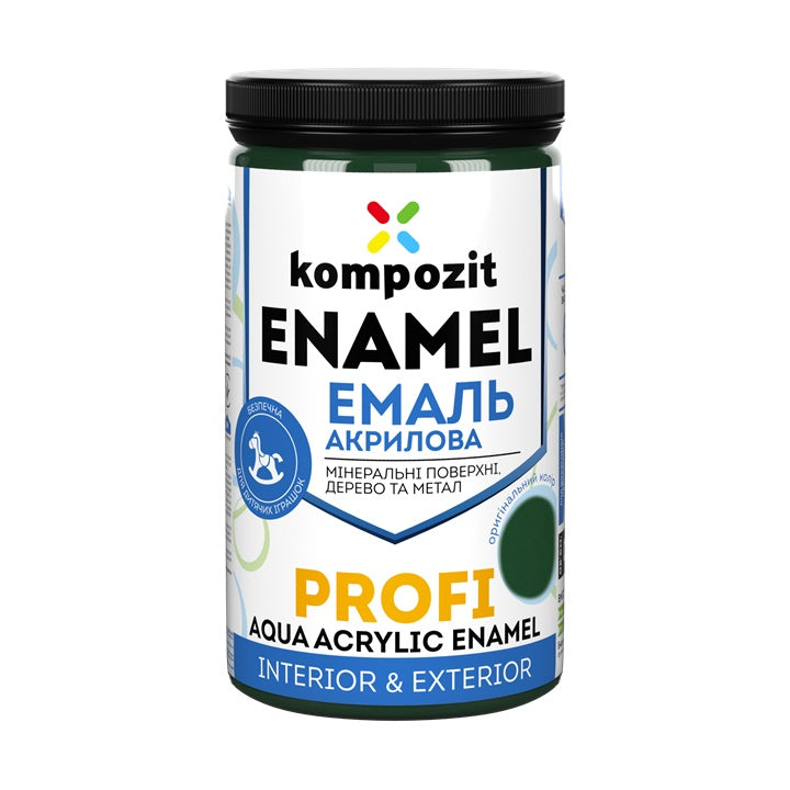 Акрилен емайл KOMPOZIT PROFI Gloss 0,3 л – Зелен