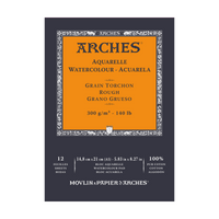 Акварелен блок ARCHES Aquarelle Rough естествено бял 300 g/m² – 12 листа