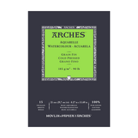 Акварелен блок ARCHES фин релеф естествено бял 185 g/m2 A4 - 15 листа