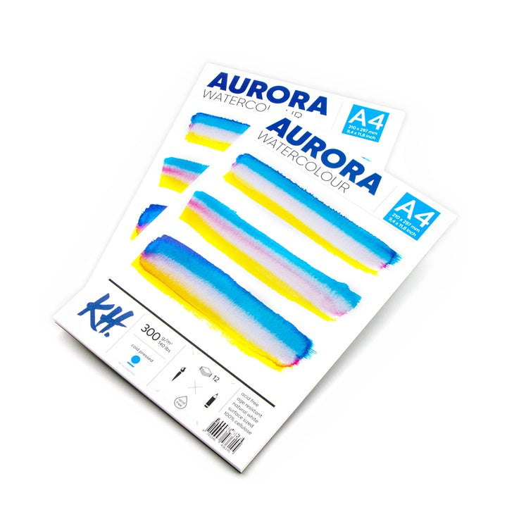 Акварелен блок AURORA cold press - 12 листа — изображение 3