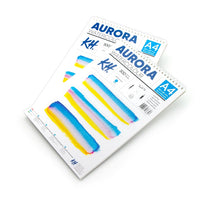 Акварелен блок AURORA cold press със спирала - 12 листа — изображение 3
