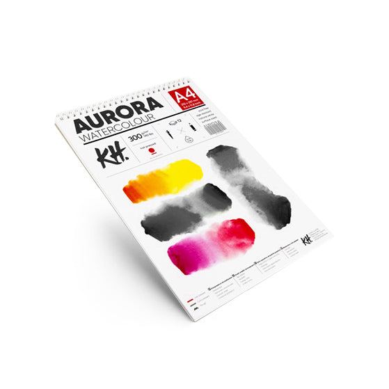 Акварелен блок AURORA hot press със спирала - 12 листа — изображение 3