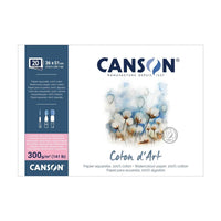 Акварелен блок CANSON Coton d'Art HP 300 g/m² 36 x 51 cm - 20 листа