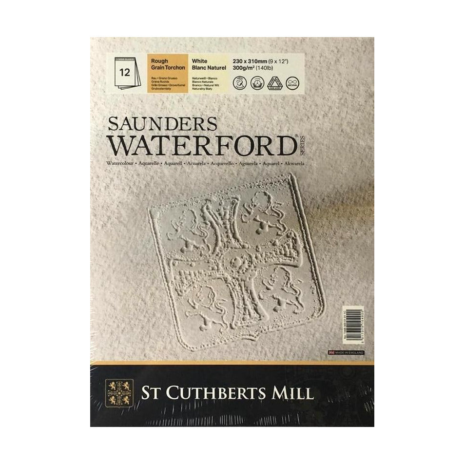 Акварелен блок CANSON Saunders Waterford CP бял 300 g/m² 23 x 31 cm - 12 листа