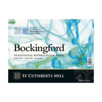 Акварелен блок CANSON St Cuthberts Bockingford 300 g/m² 12 листа със спирала 18 – 41 cm