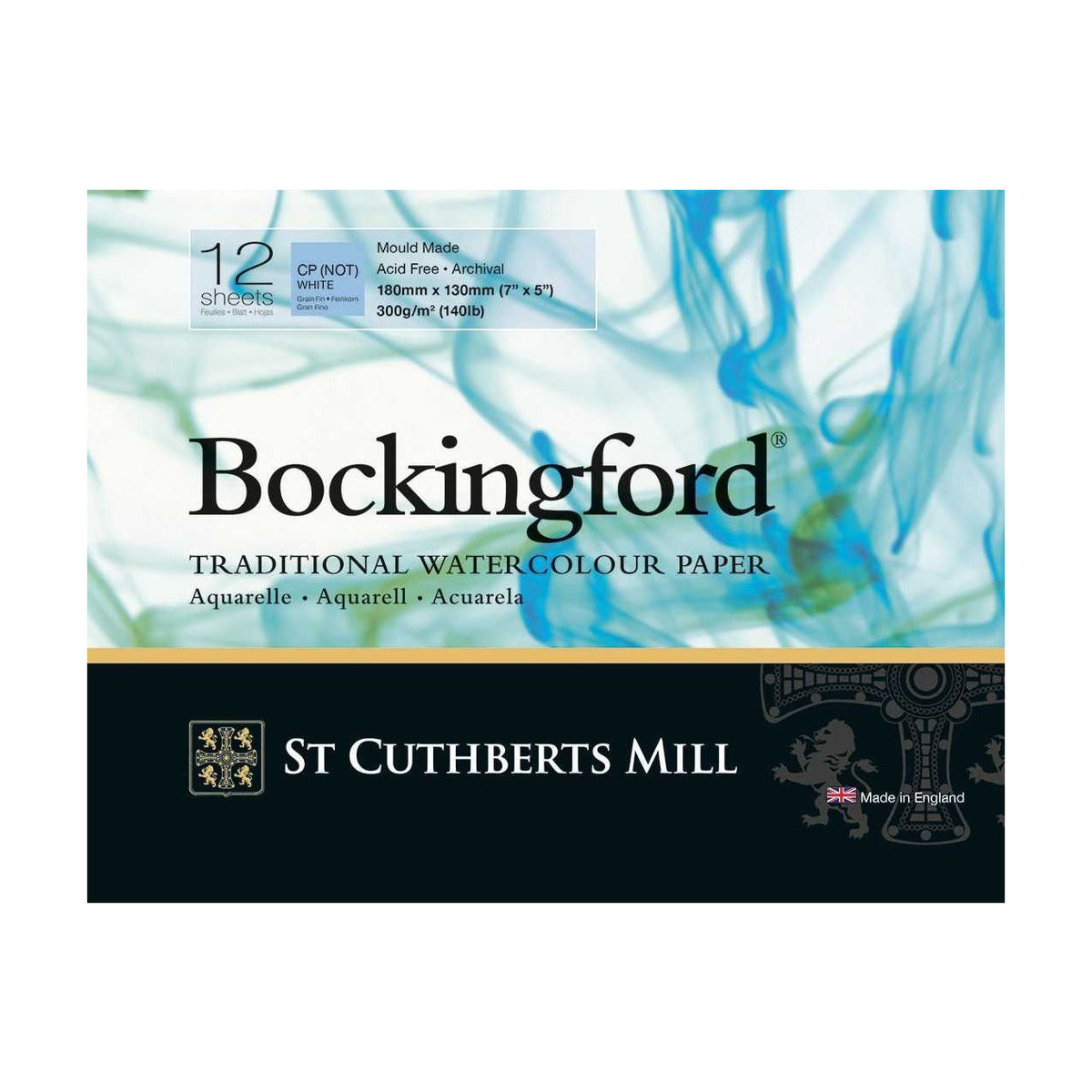 Акварелен блок CANSON St Cuthberts Bockingford CP бял 300 g/m² - 12 листа