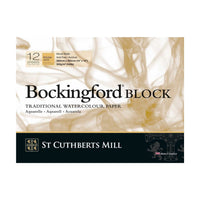 Акварелен блок CANSON St Cuthberts Bockingford Rough 300 g/m² 31 – 41 cm - 12 листа