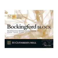 Акварелен блок CANSON St Cuthberts Bockingford Rough 300 g/m² 31 – 41 cm - 12 листа