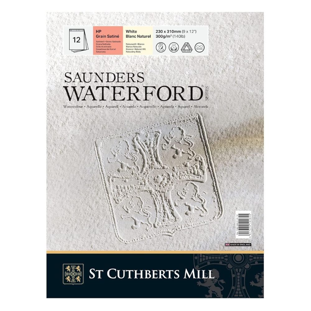 Акварелен блок CANSON St Cuthberts Mill Saunders Waterford HP 300 g/m² 23 x 31 cm