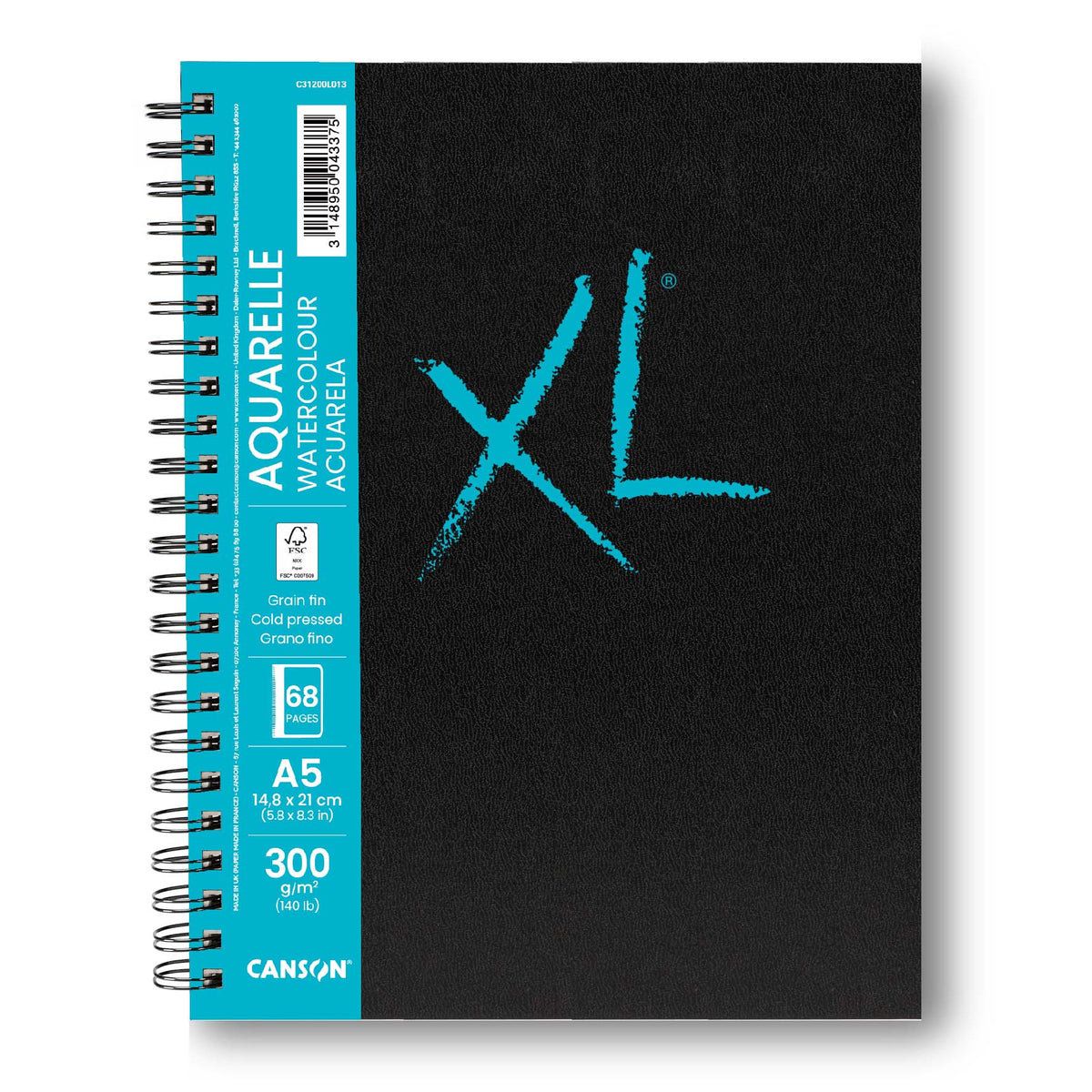 Акварелен блок CANSON XL Aquarelle A5 300 g 34 л. спирала