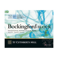 Акварелен блок St Cuthberts Mill Bockingford CP бял 300 g/m² 12 листа – 31 – 41 cm