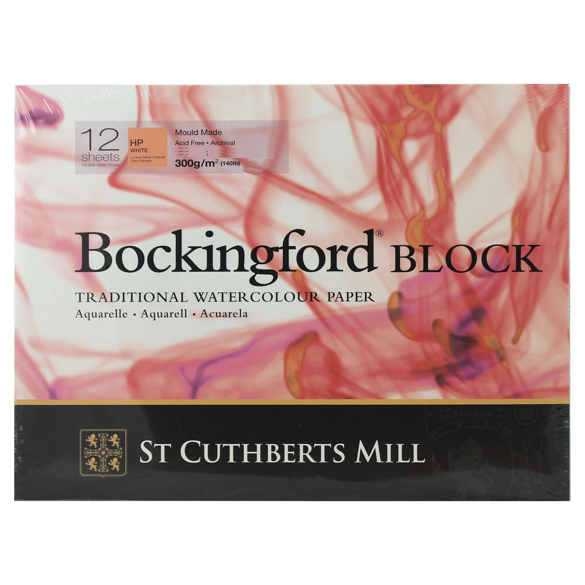 Акварелен блок St Cuthberts Mill Bockingford HP бял 300 g/m² 12 листа - 31 – 41 cm