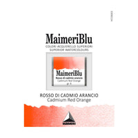 Акварелна боя Maimeri Blu – половин ваничка 1.5 ml – Кадмий червено-оранжев