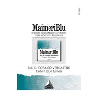Акварелна боя Maimeri Blu – половин ваничка 1.5 ml – Кобалт синьо-зелено