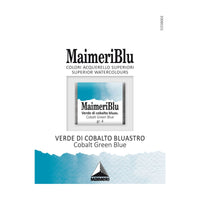 Акварелна боя Maimeri Blu – половин ваничка 1.5 ml – Кобалт зелено-синьо