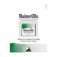 Акварелна боя Maimeri Blu – половин ваничка 1.5 ml – Кобалт зелено тъмно