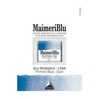 Акварелна боя Maimeri Blu – половин ваничка 1.5 ml – Първично синьо циан
