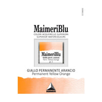 Акварелна боя Maimeri Blu – половин ваничка 1.5 ml – Перманент жълто-оранжево