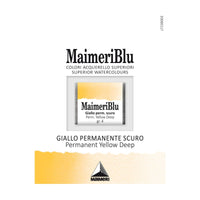 Акварелна боя Maimeri Blu – половин ваничка 1.5 ml – Перманент жълто тъмно