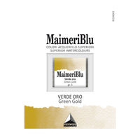 Акварелна боя Maimeri Blu – половин ваничка 1.5 ml – Зелено злато