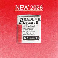 Акварелна боя Schmincke AKADEMIE 1/2 ваничка - Golden pink – 337 Брилянтно червено