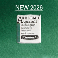 Акварелна боя Schmincke AKADEMIE 1/2 ваничка - Golden pink – 556 Наситено зелено