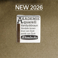 Акварелна боя Schmincke AKADEMIE 1/2 ваничка - Golden pink – 667 Ван Дайк кафяво