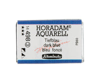 Акварелна боя Schmincke Horadam в цяло кубче – Dark blue – 498 Тъмносин