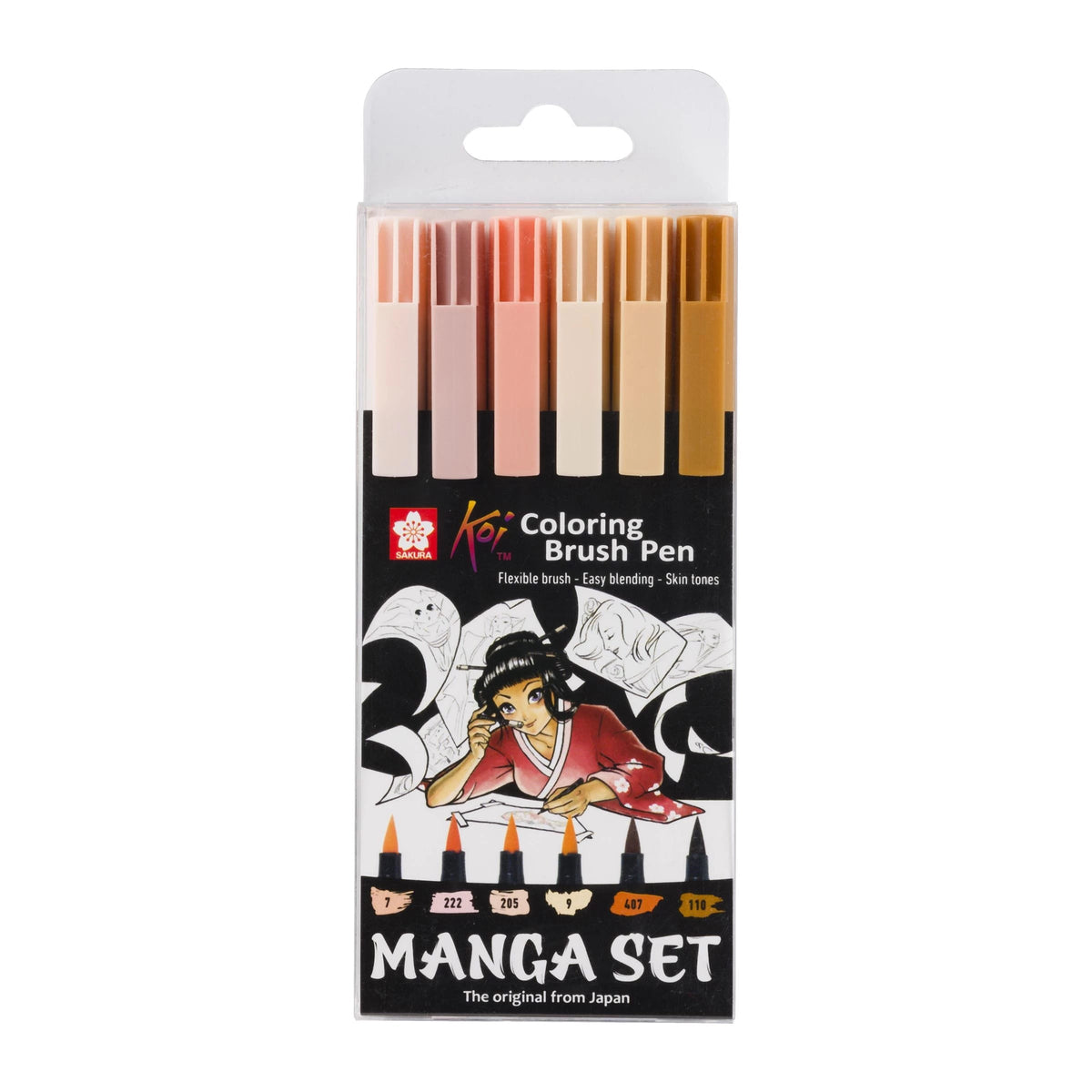 Акварелни четкови маркери SAKURA Koi Coloring Brush Manga