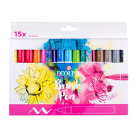 Акварелни писалки ECOLINE BRUSH PEN 15 бр. — изображение 1