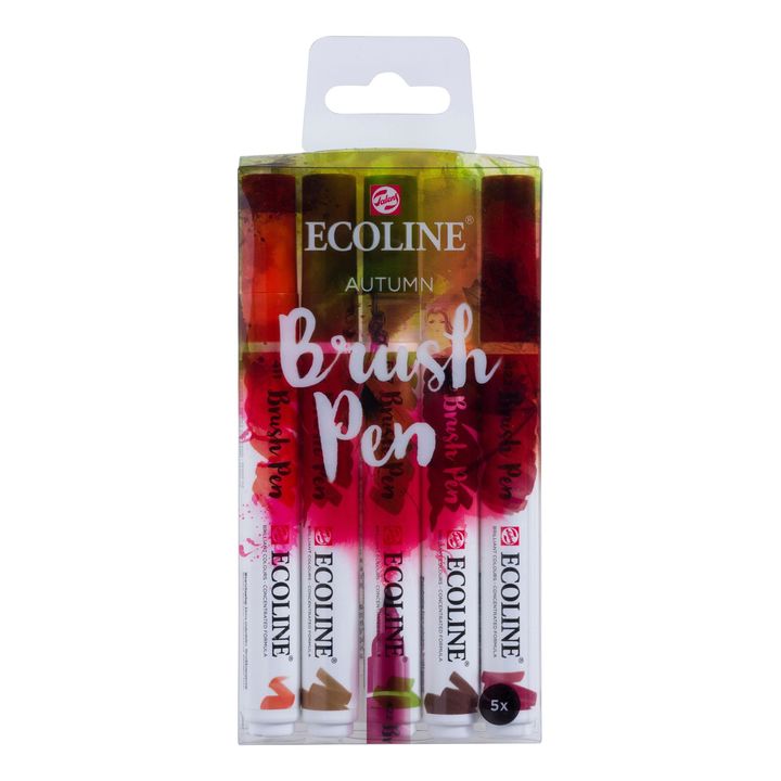 Акварелни писалки Ecoline Brush Pen Autumn — изображение 1