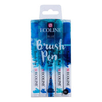 Акварелни писалки Ecoline Brush Pen Blue — изображение 1