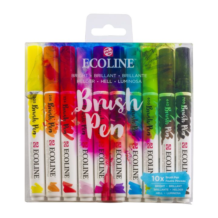 Акварелни писалки Ecoline Brush Pen Bright — изображение 1