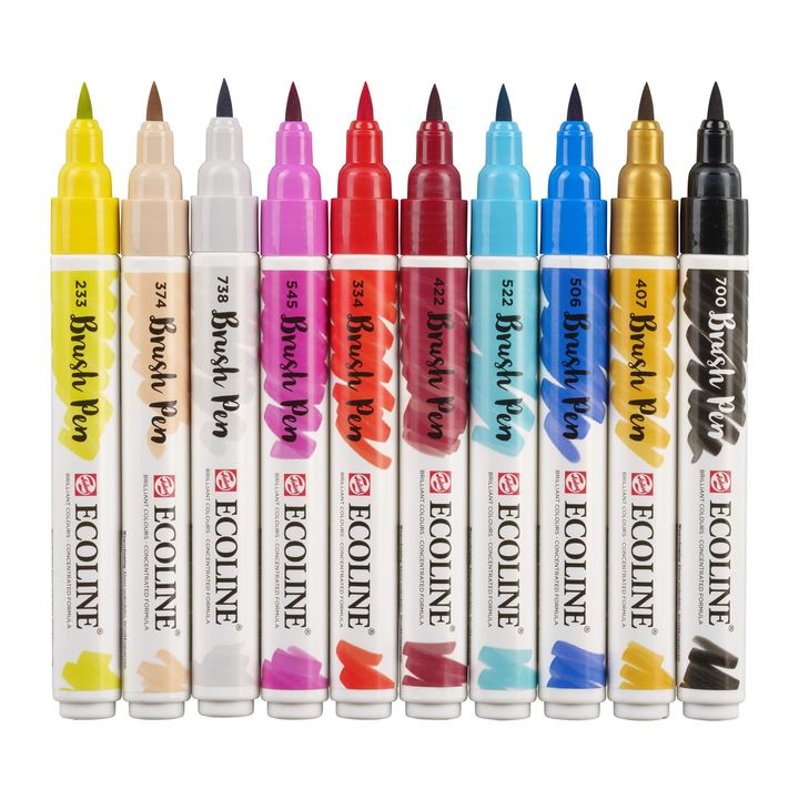 Акварелни писалки Ecoline Brush Pen Fashion — изображение 3