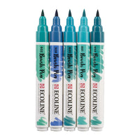 Акварелни писалки Ecoline Brush Pen Green Blue — изображение 3