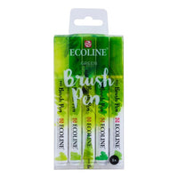 Акварелни писалки Ecoline Brush Pen Green — изображение 1
