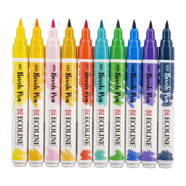 Акварелни писалки Ecoline Brush Pen Illustrator — изображение 3