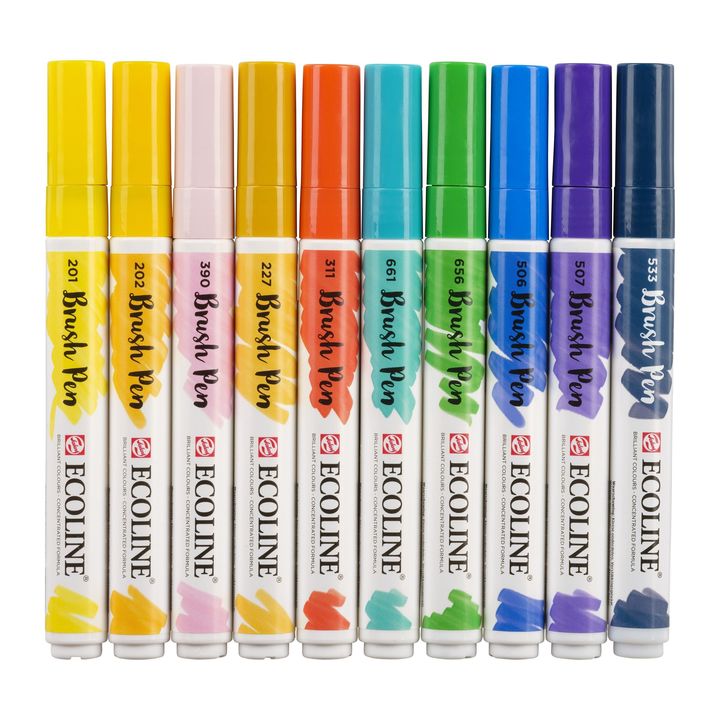 Акварелни писалки Ecoline Brush Pen Illustrator — изображение 5