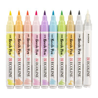 Акварелни писалки ECOLINE BRUSH PEN пастел 10 бр. — изображение 2