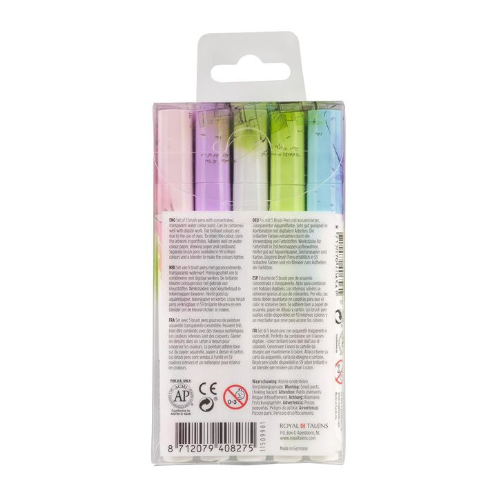 Акварелни писалки Ecoline Brush Pen Pastel — изображение 2