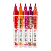 Акварелни писалки Ecoline Brush Pen Red — изображение 3