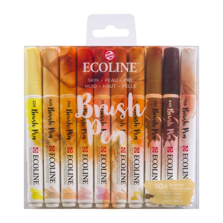 Акварелни писалки Ecoline Brush Pen Skin — изображение 1
