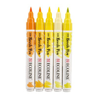 Акварелни писалки Ecoline Brush Pen Yellow — изображение 3