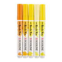 Акварелни писалки Ecoline Brush Pen Yellow — изображение 5