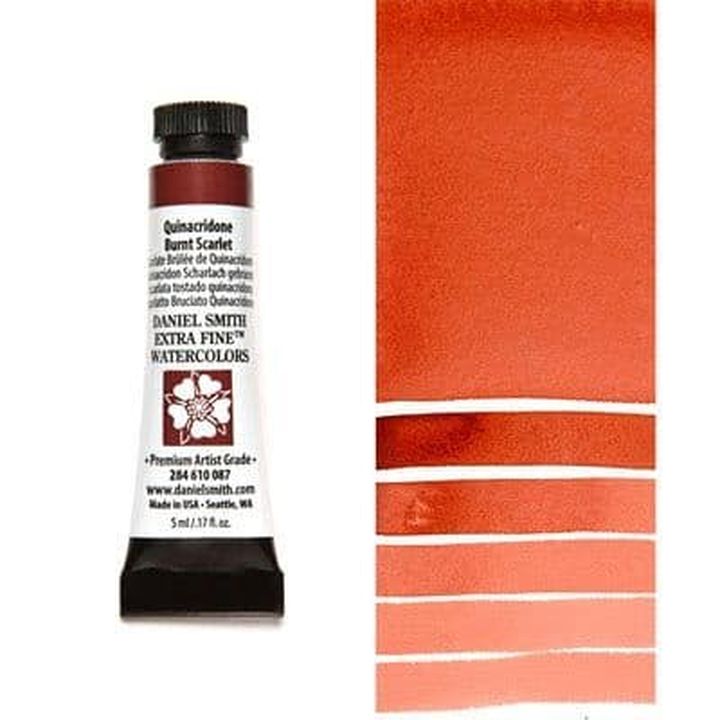 Акварели Daniel Smith Extra Fine – 087 Quinacridone Burnt Scarlet