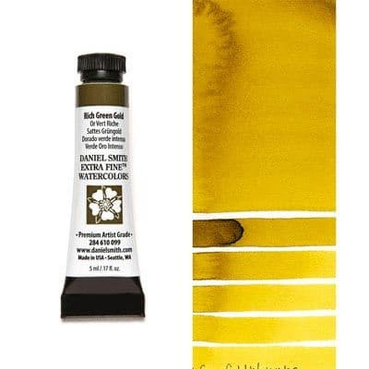 Акварели Daniel Smith Extra Fine – 099 Rich Green Gold