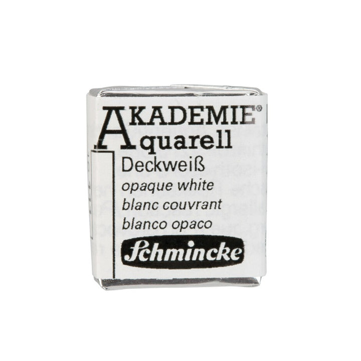 Акварелни бои Schmincke AKADEMIE 1/2 панички – 111 nepriehľadná biela