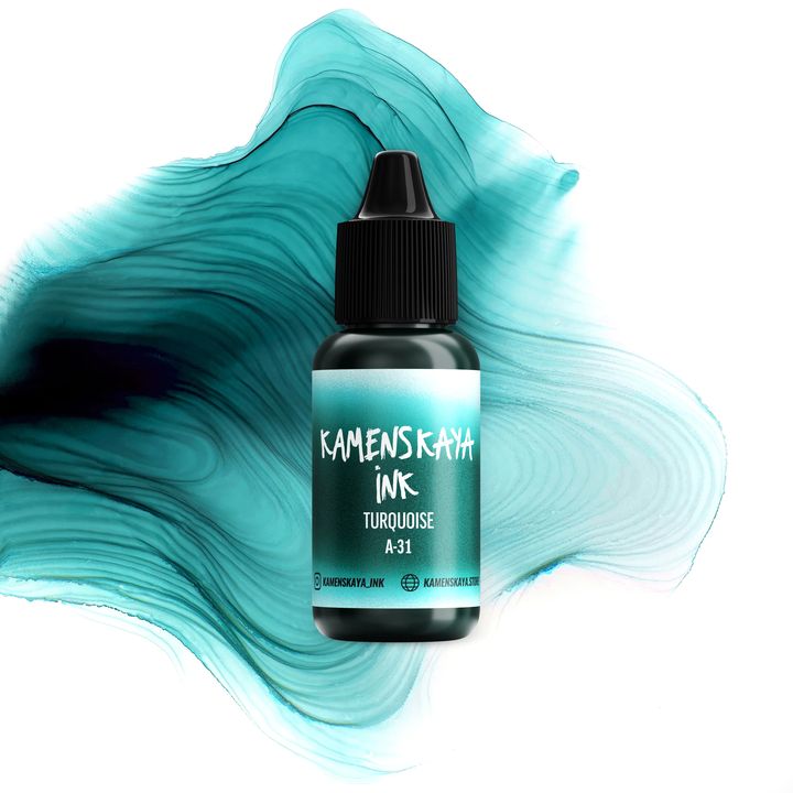 Алкохолно мастило KAMENSKAYA A-LINE 15ml - A-31 тюркоаз