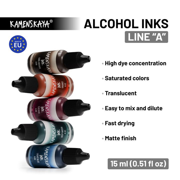 Алкохолно мастило KAMENSKAYA A-LINE 15ml — изображение 2
